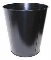 11C816 Wastebasket, Metal, Round, Brown, 28 qt.