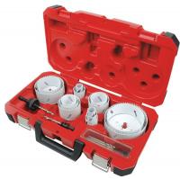 11C837 Hole Saw Kit, Ice Hard, 1-5/8 In, 19 Pc