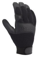 11J873 Mechanics Gloves, Black, Unlined, XL, PR