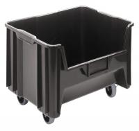 11M624 Mbl Stack Bin, 12.4x19.8x15.25, Black