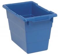 11M636 Tote, Stacking, 12x11x17.25, Blue