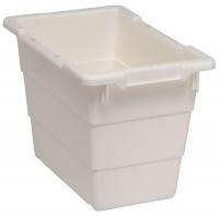 11M638 Tote, Stacking, 12x11x17.25, White