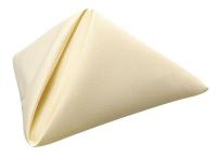 11M687 Napkins, 18x18, Ivory, PK 12