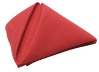 11M688 Napkins, 18x18, Red, PK 12