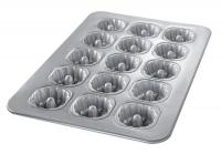 11M802 Mini Fluted Tube Cake Pan, 15 Moulds
