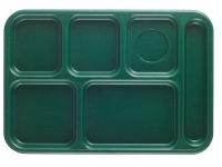 11N690 Tray, w/ Compartments, 10x14, Green