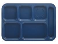 11N694 Tray, w/ Compartments, 10x14, Navy Blue