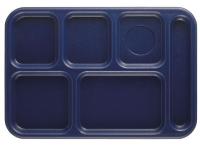 11N697 Tray, w/ Compartments, 10x14, Navy Blue