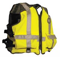 11N786 Mesh Life Vest, Yellow/Green, 2XL/3XL