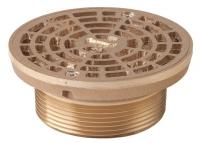 11U245 Floor Drain Strainer, 3In MIP, 4-3/4In Dia