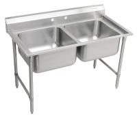 11U301 Scullery Sink, DoubleBowl, Floor Mount