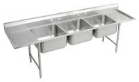 11U306 Scullery Sink, TripleBowl, Floor Mount