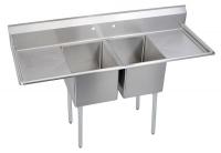 11U316 Scullery Sink, DoubleBowl, Floor Mount