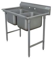 11U357 Scullery Sink, Double Bowl, 16 x 20