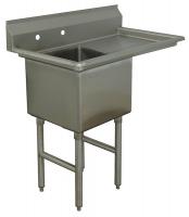 11U365 Scullery Sink, Single Bowl, 24x 24