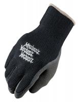 11V529 Cold Protection Gloves, XL/2XL, Blk/Gry, PR