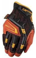 11V549 Mechanics Gloves, Black/Rust, 2XL, PR