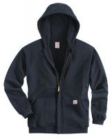 11V624 FR Hooded Sweatshirt, Navy, L, Zipper