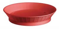 11W133 Diner Platter w/Base, 9 In, Red, PK12