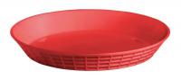 11W136 Diner Platter, 10-1/2 In, Red, PK12