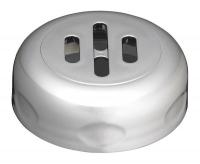 11W149 Shaker Top, Slotted, 6/8 oz., Chrome, PK12