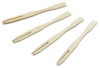 11W163 Fork Pick, 3-1/2 In., Bamboo, PK100