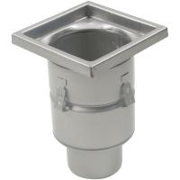 11X360 Floor Drain With 8 In Square Top, 4 In