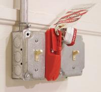 11Y770 Wall Switch Lockout, Red, 5/16 In. Dia.