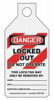 11Y773 Circuit Breaker Tag, Do Not Operate, PK25
