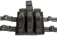 11Z747 SMG Pouch, Black, Three 9mm Mags