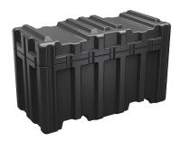 12A002 Sgl Lid Case, 56.87Lx26.93Wx33.75D, Black