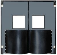 12A675 Door, Swinging, 8Ft x 8Ft, Metallic Gray, PR