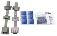 12C139 HPLC 3-Stack Fastener Kit, Gray