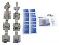 12C143 HPLC 7-Stack Fastener Kit, Gray