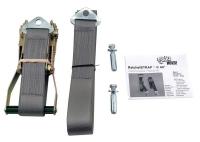 12C157 Ratchet Strap, 60 In, Gray