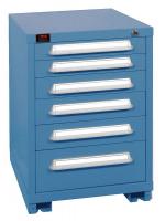 12C712 Modular Cabinet, 6 Drawers, Blue