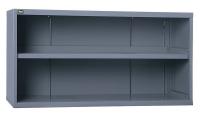 12C815 Double Wide Overhead Cabinet, W 60, Gray