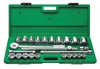 12D206 Socket Set, 3/4 In Dr, 12 Pt, 25 Pc