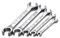 12D225 Flare Nut Wrench Set, 6 Pt, 1/4-7/8 in, 5Pc