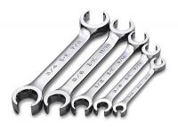 12D227 Flare Nut Wrench Set, 6 Pt, 1/4-7/8 in, 5Pc