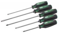 12D232 Screwdriver Set, Cushion Grip Long, 5 Pcs