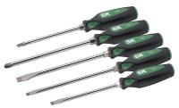 12D234 Screwdriver Set, Cushion Grip, 5 Pcs