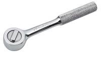 12D243 Ratchet, Reversible, Rnd, 1/4 Dr x 6-1/2 In