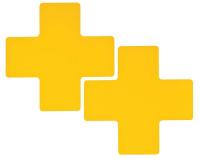 12D548 Floor Marking Tape, Cross, 3In, 8In L, PK20