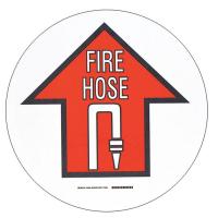 12D585 B534FS 17in RED, BK/WHT FIRE HOSE W/SYM