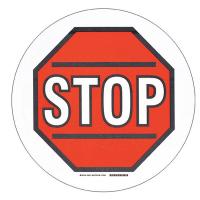 12D588 B534FS 17in RED, BLK/WHT STOP W/SYMBOL
