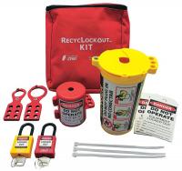 12E760 PortableLockoutKit, Filled, Electrical, Red