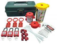 12E761 Portable Lockout Kit, Electrical, Tool Box