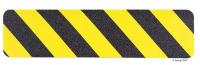 12E824 Antislip Tread, Black/Yellow, 6Inx2ft, PK10