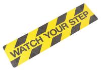 12E826 Antislip Tread, Black/Yellow, 6Inx2ft, PK24